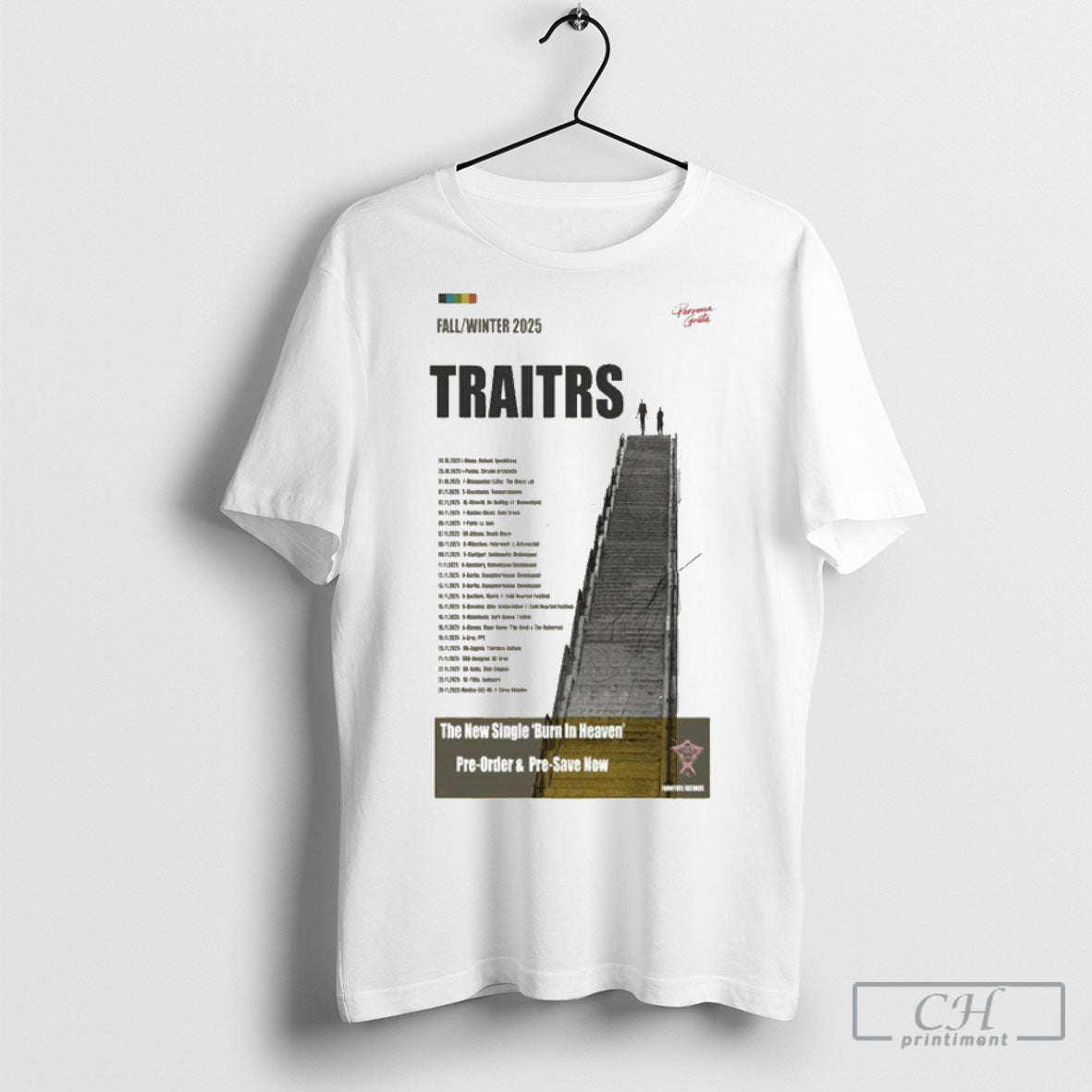 Traitrs The New Single Burn In Heaven Fall Winter - Adult & Kids T-Shirts, Sweatshirts & Hoodies apparel design preview 1