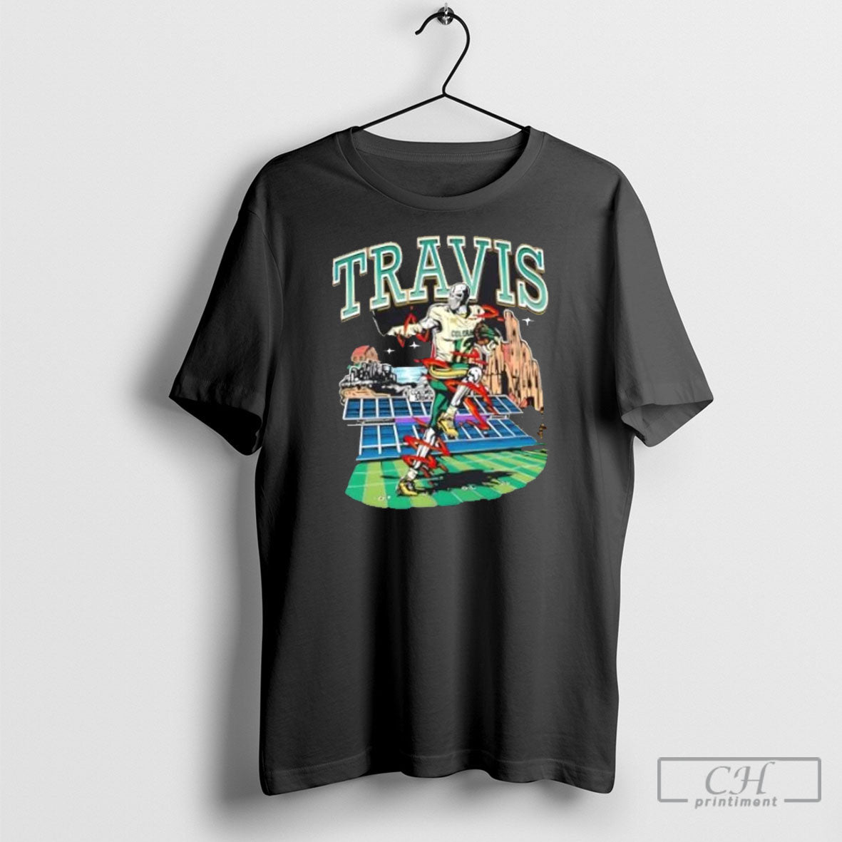 Travis Hunter College Skeleton - Adult & Kids T-Shirts, Sweatshirts & Hoodies apparel design preview 1