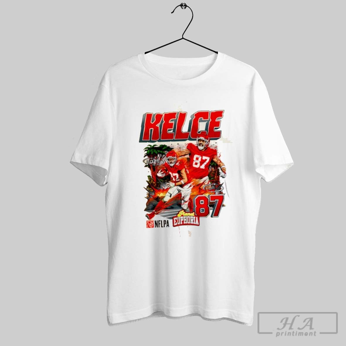 Travis Kelce Kansas City Chiefs 2025 Comic - Adult & Kids T-Shirts, Sweatshirts & Hoodies apparel design preview 1