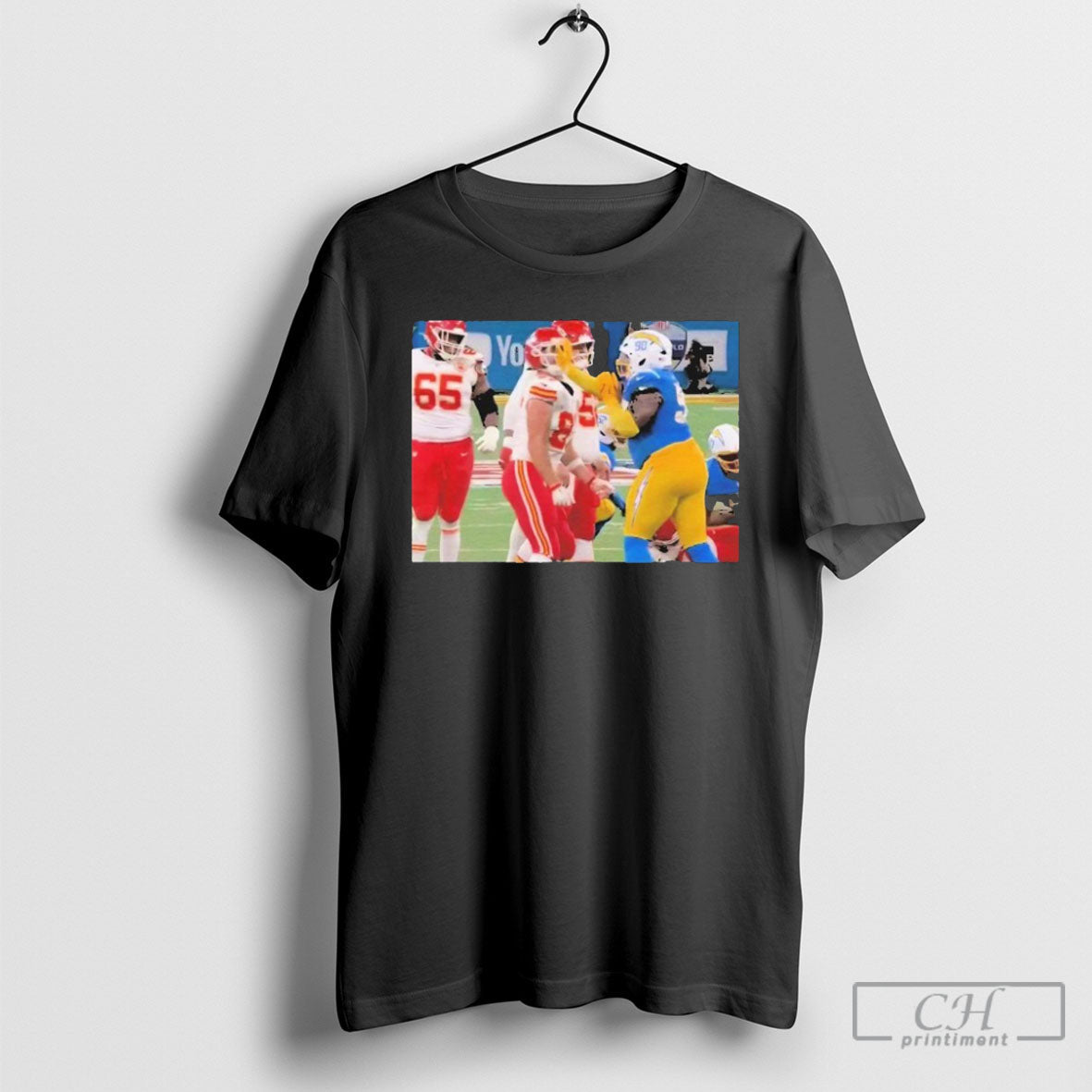 Travis Kelce Takes Slap To Face During Smacked Teair - Adult & Kids T-Shirts, Sweatshirts & Hoodies apparel design preview 1
