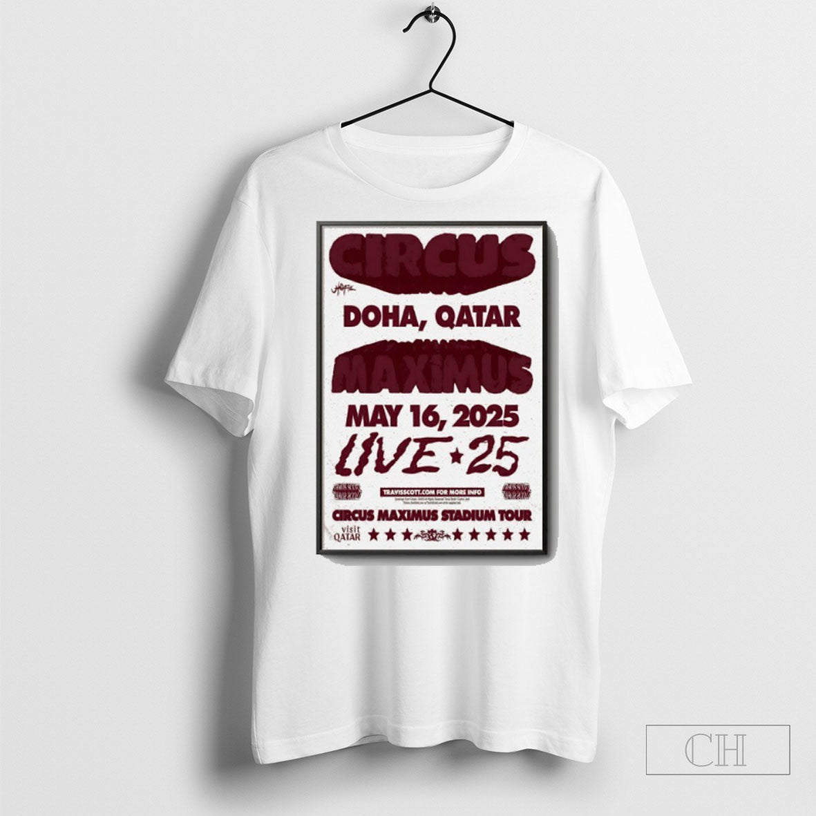 Travis Scott Circus Maximus Stadium Tour May 16 2025 - Adult & Kids T-Shirts, Sweatshirts & Hoodies apparel design preview 1