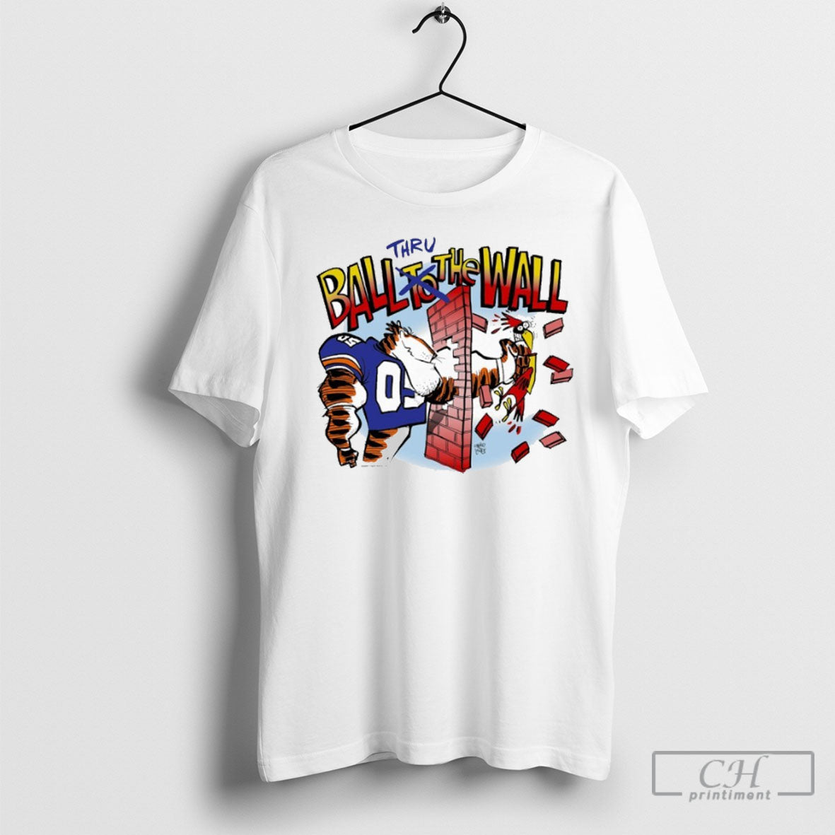 Trending Auburn Tigers Vs Ball State Thru The Wall - Adult & Kids T-Shirts, Sweatshirts & Hoodies apparel design preview 1