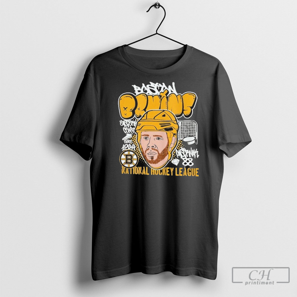 Trending David Pastrnak Boston Bruins Caricature T - Adult & Kids T-Shirts, Sweatshirts & Hoodies apparel design preview 1