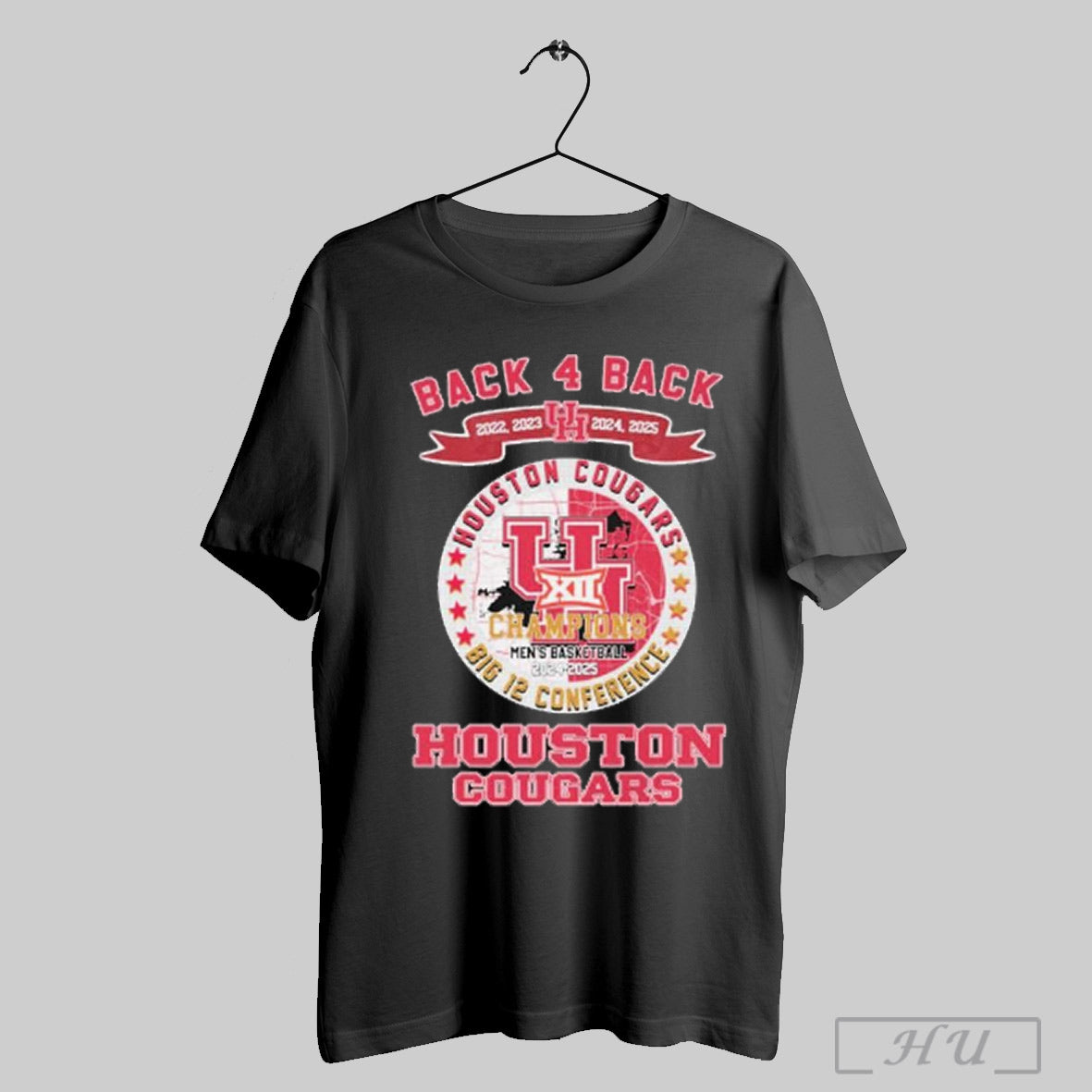 Trending Houston Cougars Back 4 Big 12 Conference - Adult & Kids T-Shirts, Sweatshirts & Hoodies apparel design preview 1