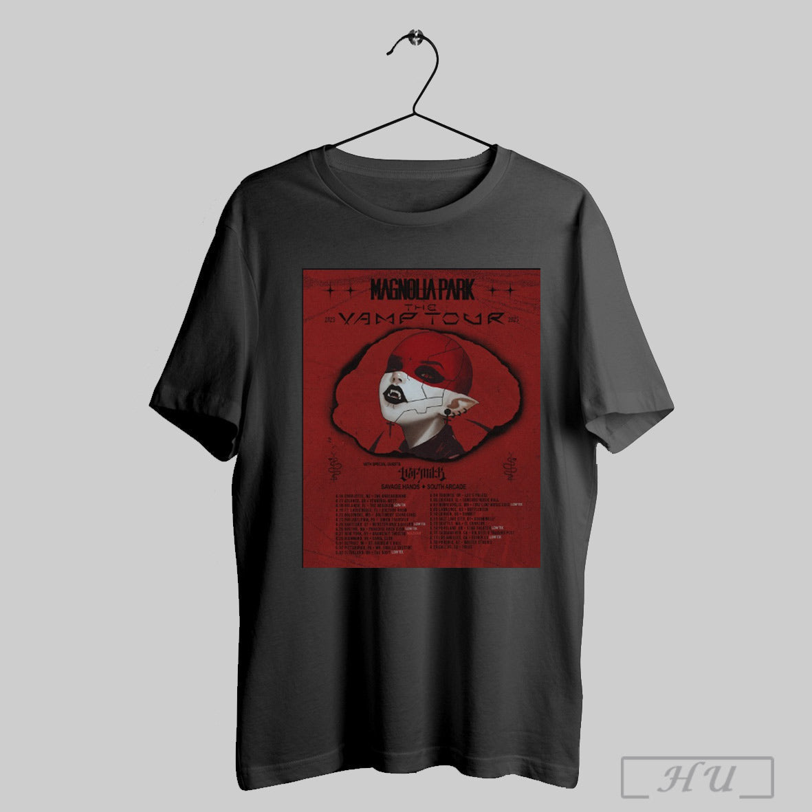 Trending Magnolia Park The 2025 Vamptour Savage Hands - Adult & Kids T-Shirts, Sweatshirts & Hoodies apparel design preview 1