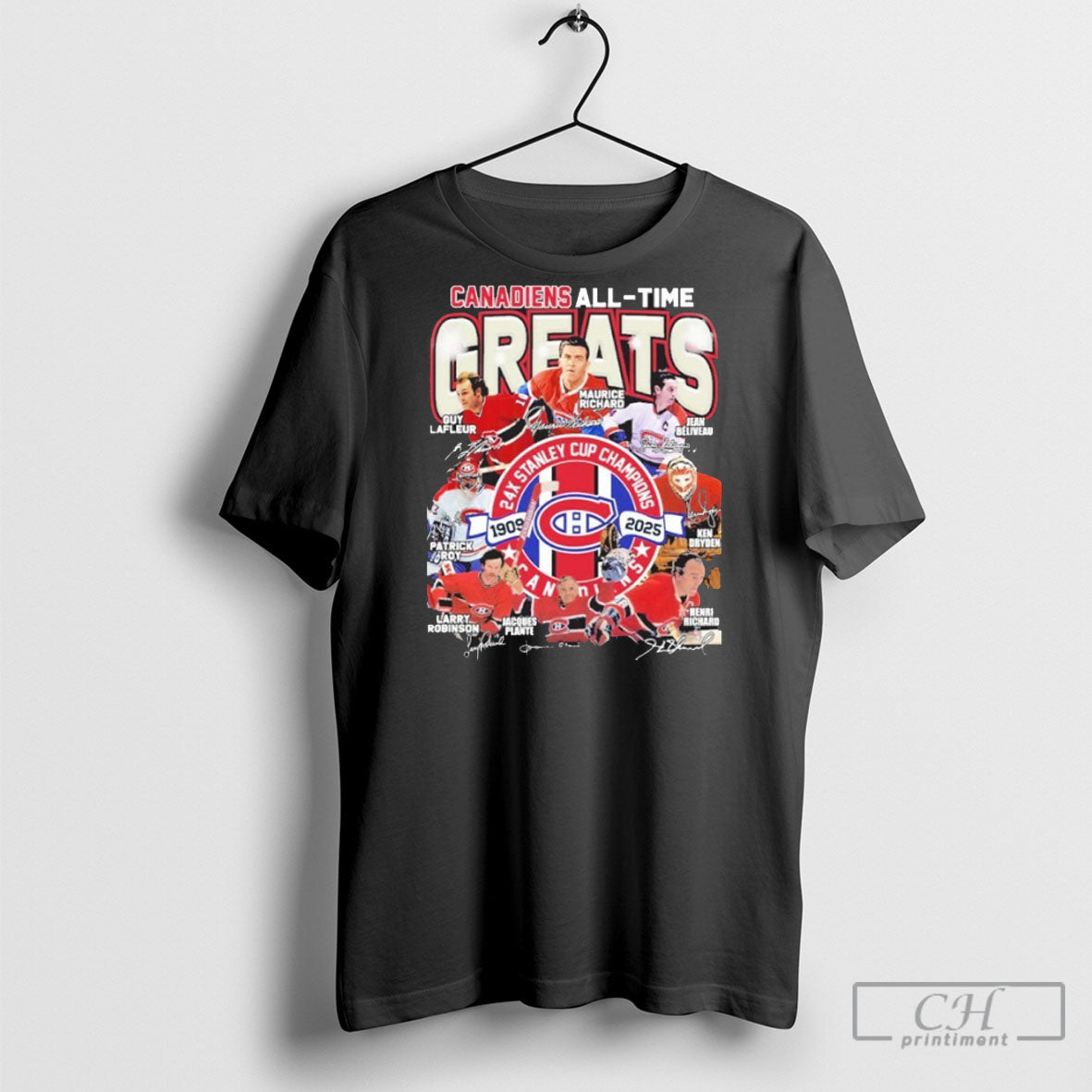 Trending Montreal Canadiens All Time Greats Teams - Adult & Kids T-Shirts, Sweatshirts & Hoodies apparel design preview 1