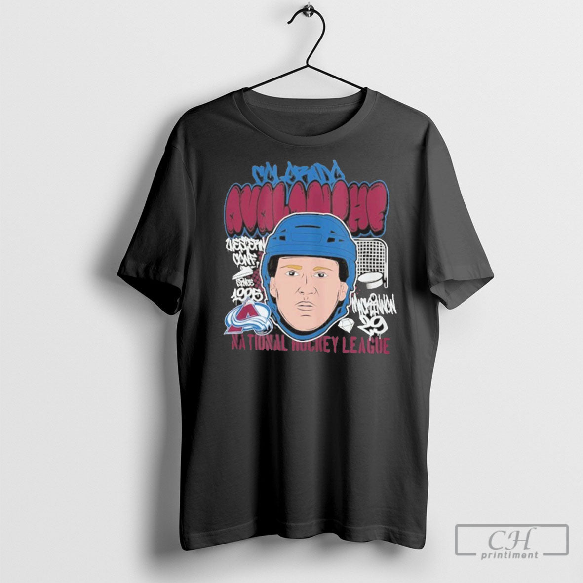 Trending Nathan Mackinnon Colorado Avalanche - Adult & Kids T-Shirts, Sweatshirts & Hoodies apparel design preview 1