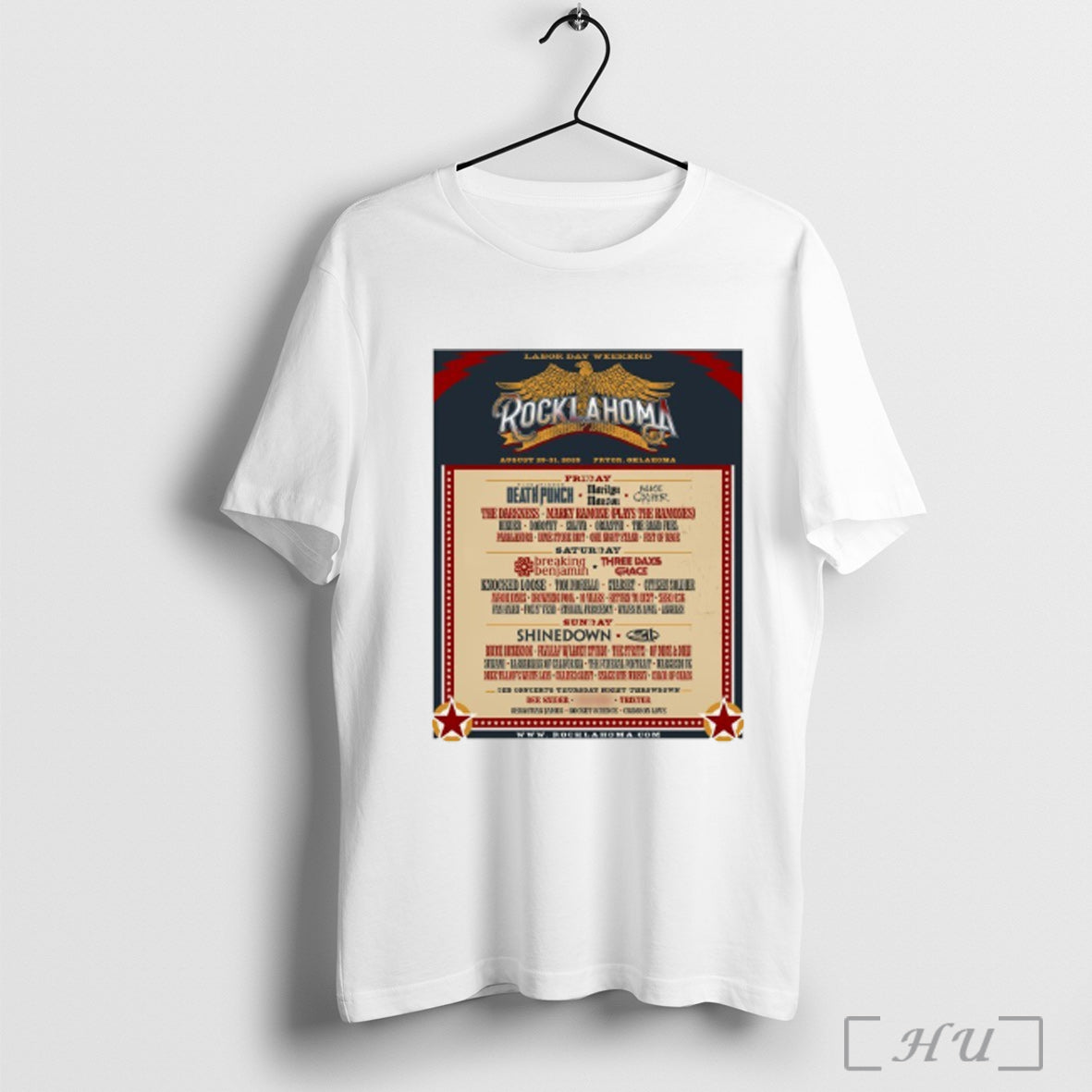 Trending Rocklahoma 2025 Labor Day Weekend August 29 - Adult & Kids T-Shirts, Sweatshirts & Hoodies apparel design preview 1