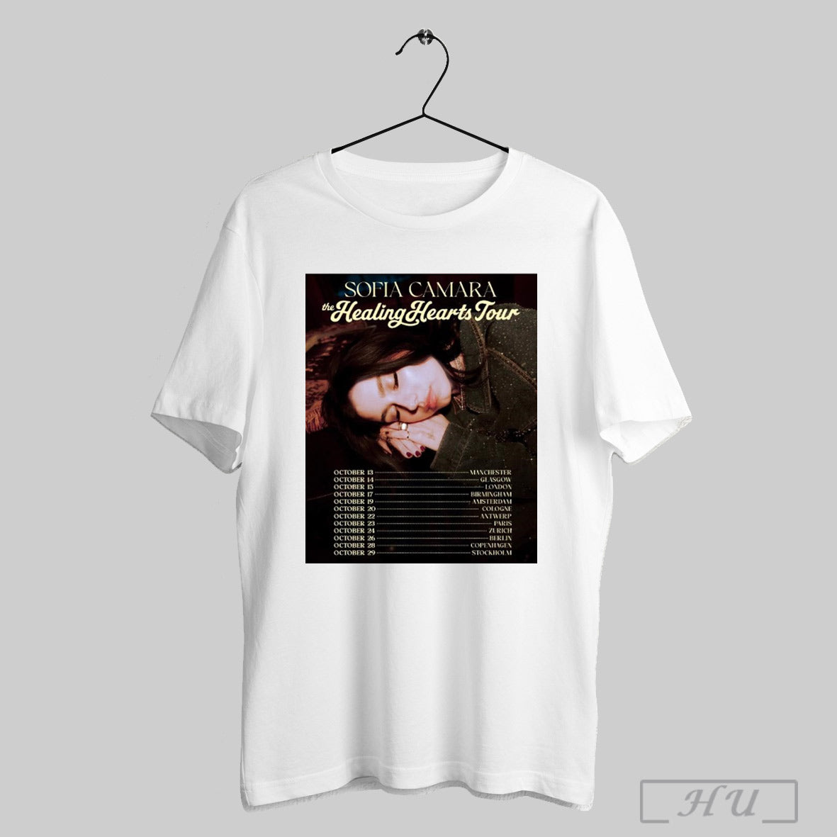 Trending Sofia Camara The Healing Hearts Tour Oct 13 - Adult & Kids T-Shirts, Sweatshirts & Hoodies apparel design preview 1