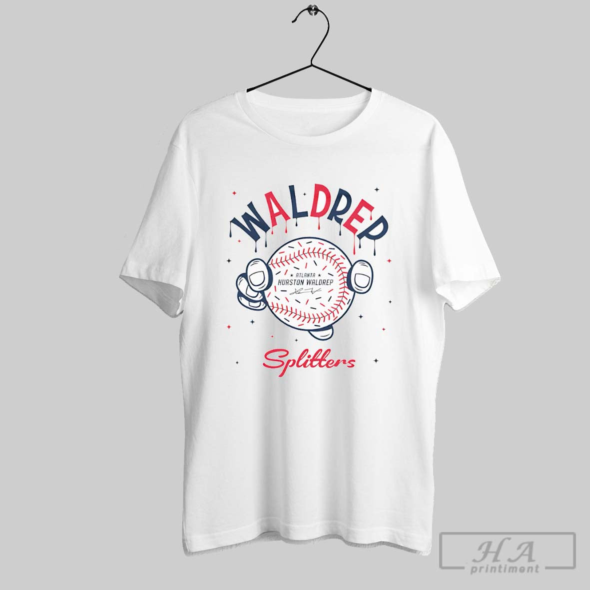 Trendy Waldrep Splitters Hurston Atlanta Baseball - Adult & Kids T-Shirts, Sweatshirts & Hoodies apparel design preview 1