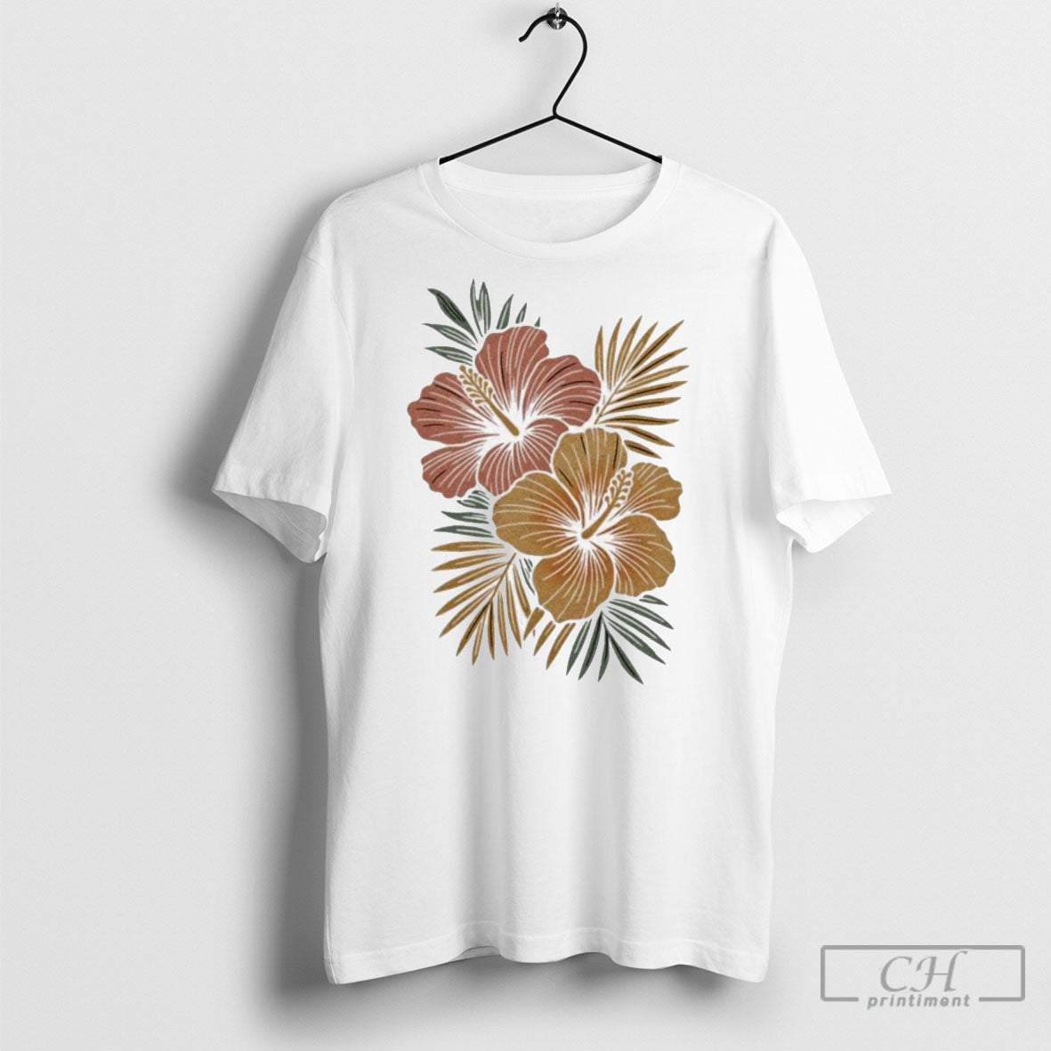 Tropical Hibiscus Flower Botanical Summer Paradise - Adult & Kids T-Shirts, Sweatshirts & Hoodies apparel design preview 1