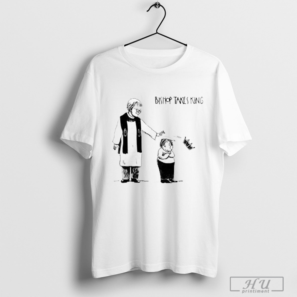 Trump Bishop Takes King 2025 - Adult & Kids T-Shirts, Sweatshirts & Hoodies apparel design preview 1