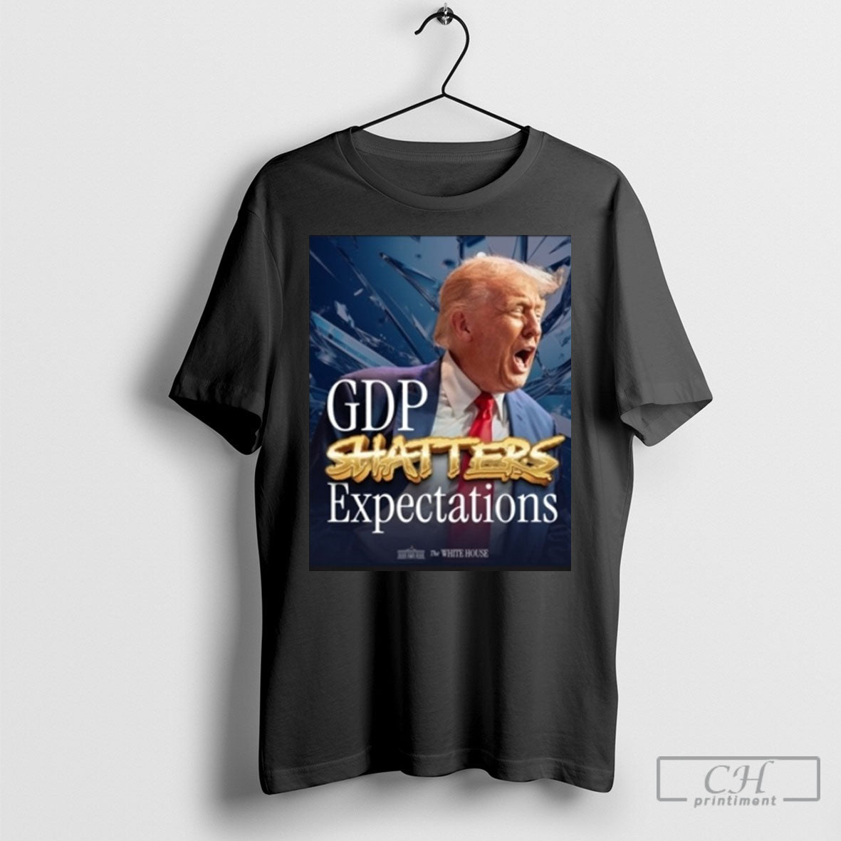 Trump Gdp Shatters Expectations The White House - Adult & Kids T-Shirts, Sweatshirts & Hoodies apparel design preview 1