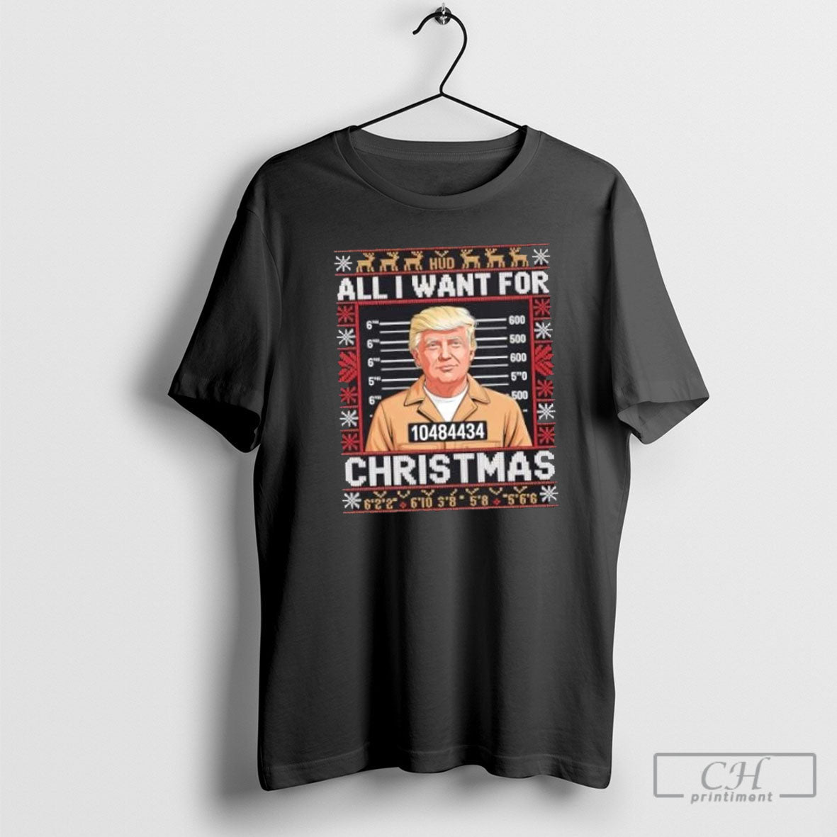 Trump In Prison Ugly Christmas - Adult & Kids T-Shirts, Sweatshirts & Hoodies apparel design preview 1