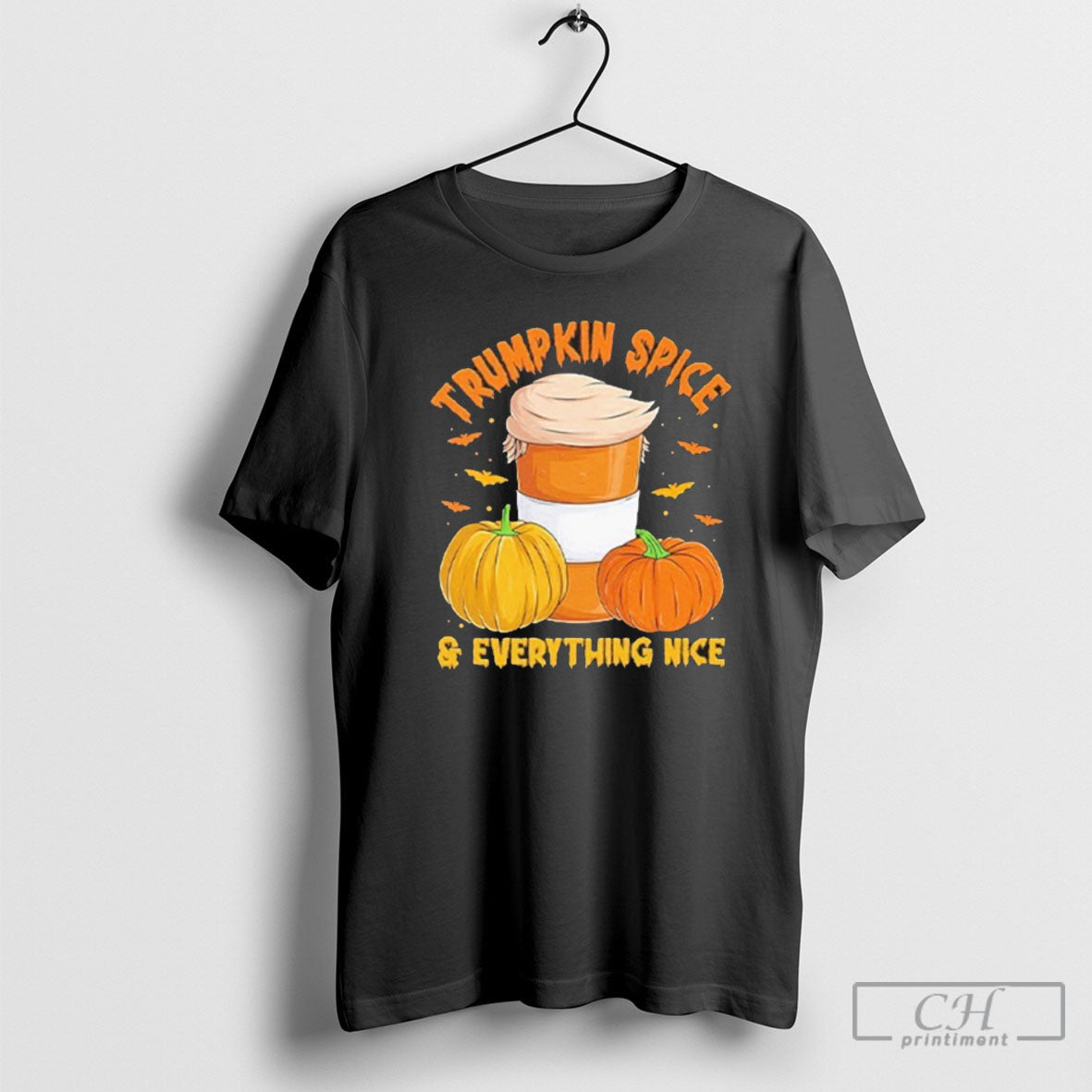 Trumpkin Spice Everything Nice Halloween Trump - Adult & Kids T-Shirts, Sweatshirts & Hoodies apparel design preview 1