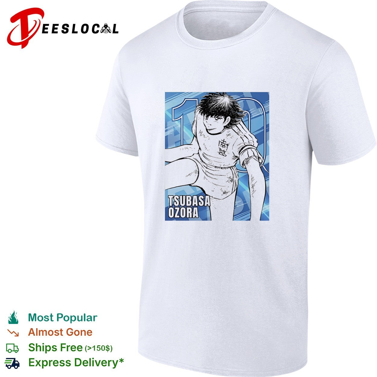 Tsubasa Ozora Nankatsu Sc Fc Captain Anime Manga - Adult & Kids T-Shirts, Sweatshirts & Hoodies apparel design preview 1