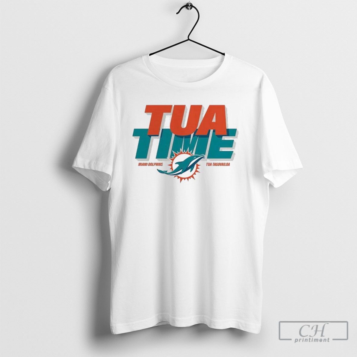 Tua Tagovailoa Miami Dolphins Time - Adult & Kids T-Shirts, Sweatshirts & Hoodies apparel design preview 1