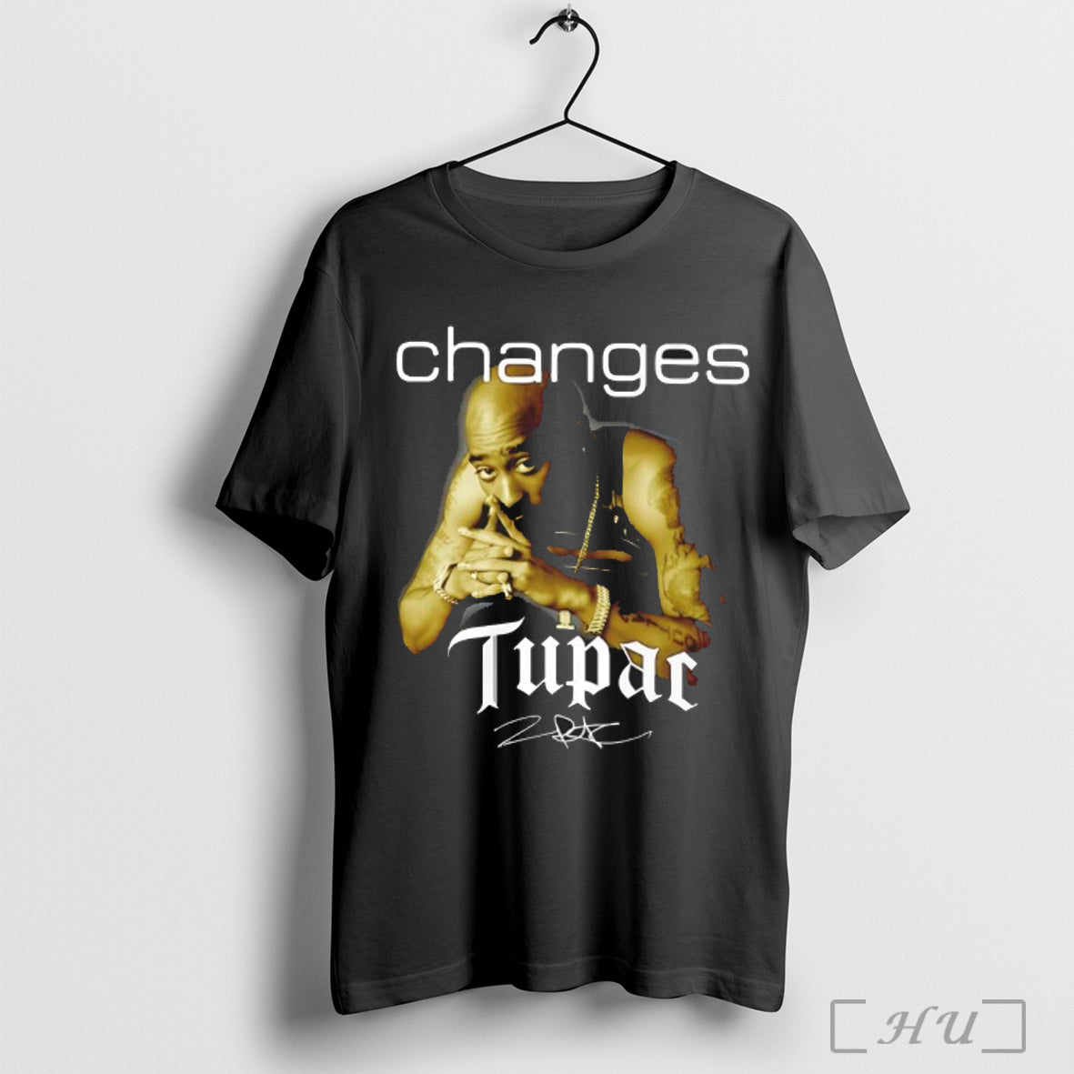 Tupac Changes Gang Signature - Adult & Kids T-Shirts, Sweatshirts & Hoodies apparel design preview 1