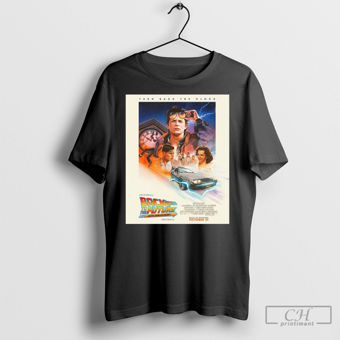 Turn Back The Clock To Future 40th Anniversary In - Adult & Kids T-Shirts, Sweatshirts & Hoodies apparel design preview 1