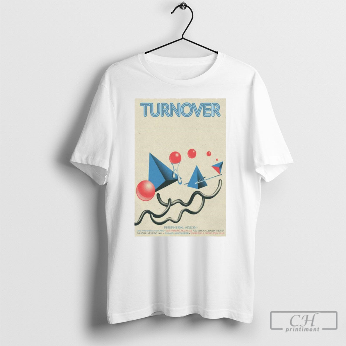 Turnover Peripheral Vision Tour 2025 - Adult & Kids T-Shirts, Sweatshirts & Hoodies apparel design preview 1