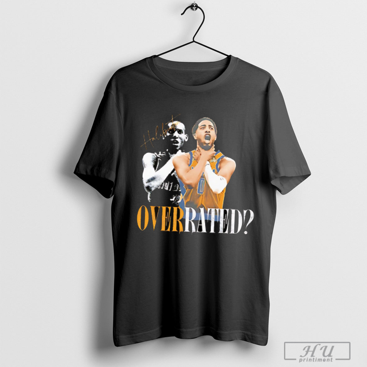 Tyrese Haliburton Overrated Essential - Adult & Kids T-Shirts, Sweatshirts & Hoodies apparel design preview 1