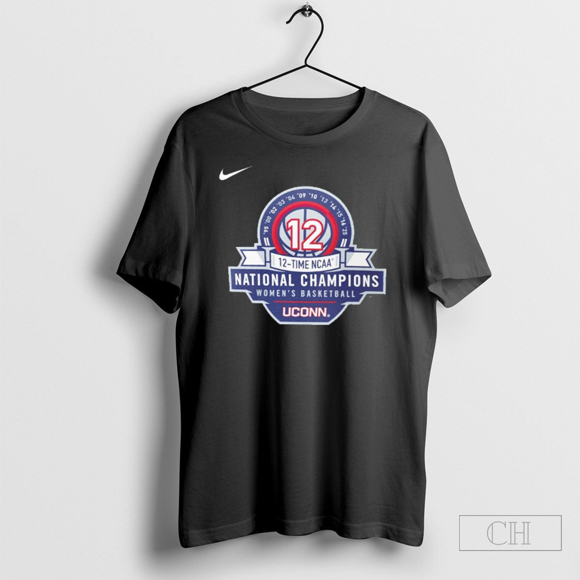 Uconn Huskies 12 Time Ncaa National Champions Womens - Adult & Kids T-Shirts, Sweatshirts & Hoodies apparel design preview 1