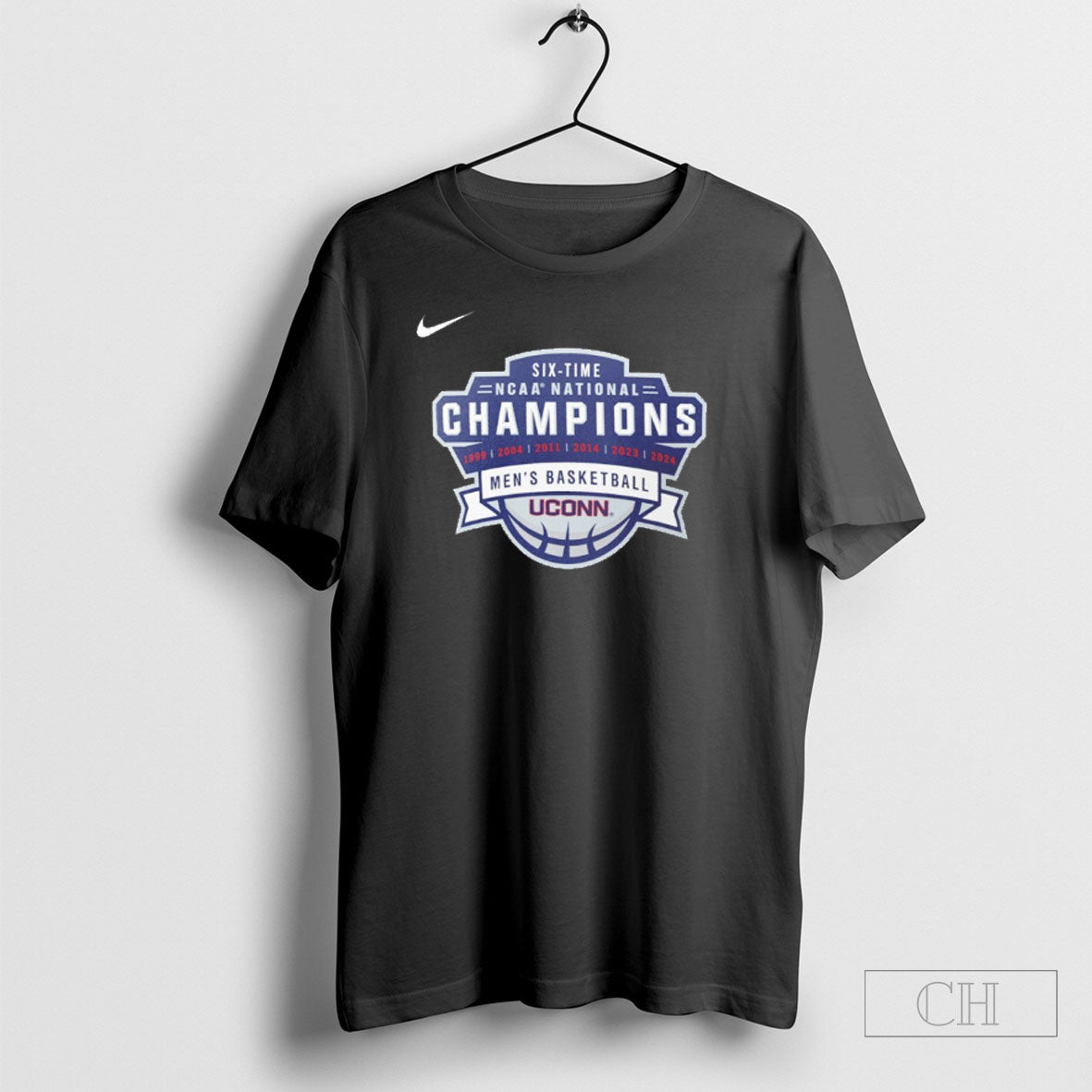 Uconn Huskies Six Time Ncaa National Champions Mens - Adult & Kids T-Shirts, Sweatshirts & Hoodies apparel design preview 1