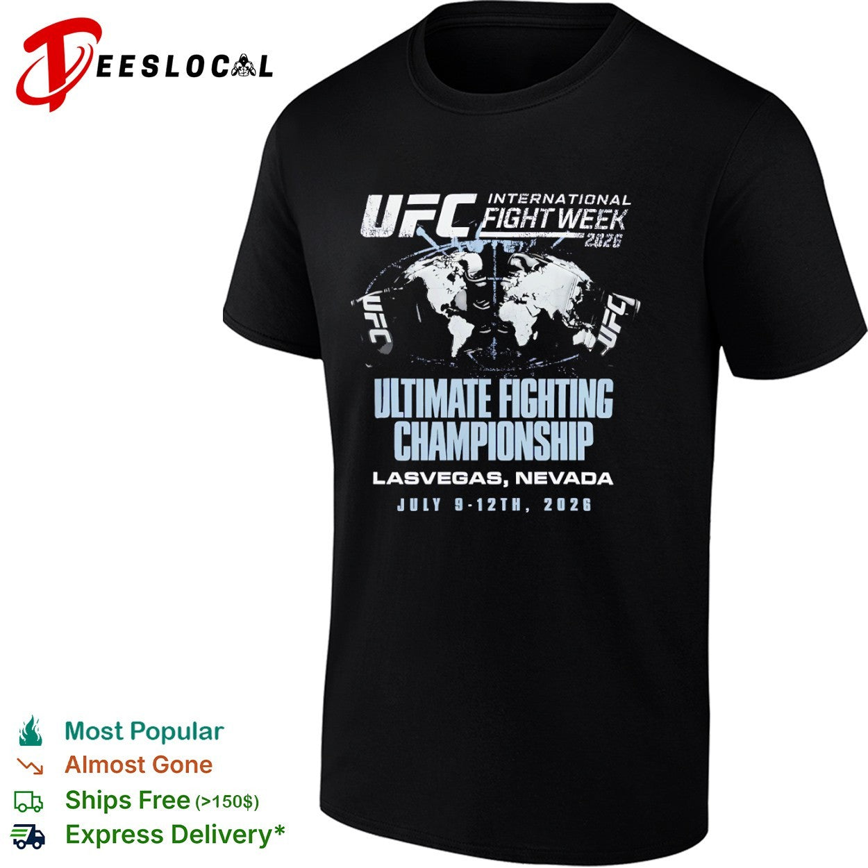 UFC International Fight Week 2026 Ultimate Fighting - Adult & Kids T-Shirts, Sweatshirts & Hoodies apparel design preview 1