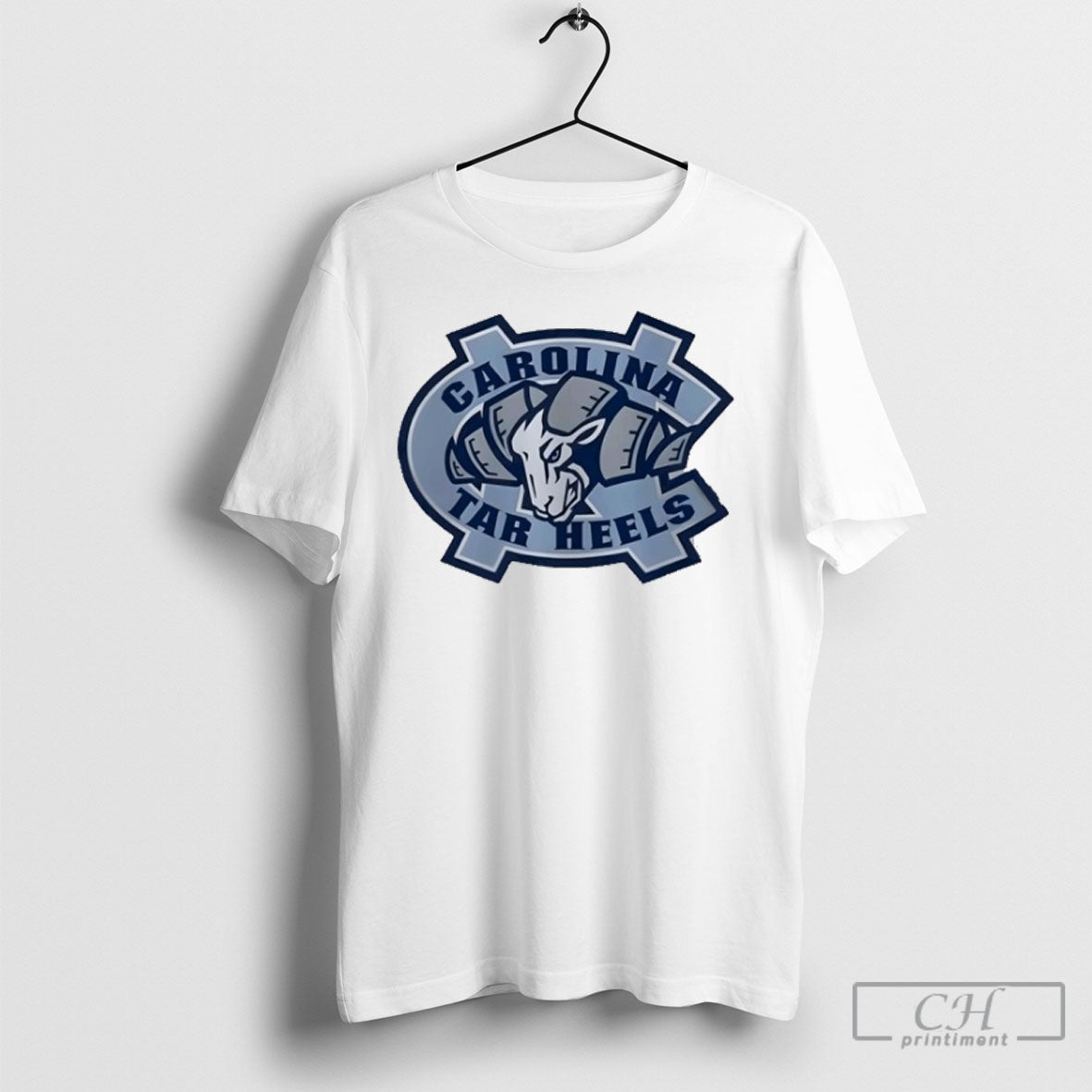 Unc Tar Heels Ram Carolina Blue Rameses Mascot 2025 - Adult & Kids T-Shirts, Sweatshirts & Hoodies apparel design preview 1