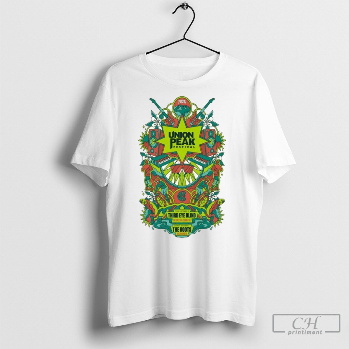 Union Peak Festival Third Eye Blind The Roots 2025 - Adult & Kids T-Shirts, Sweatshirts & Hoodies apparel design preview 1