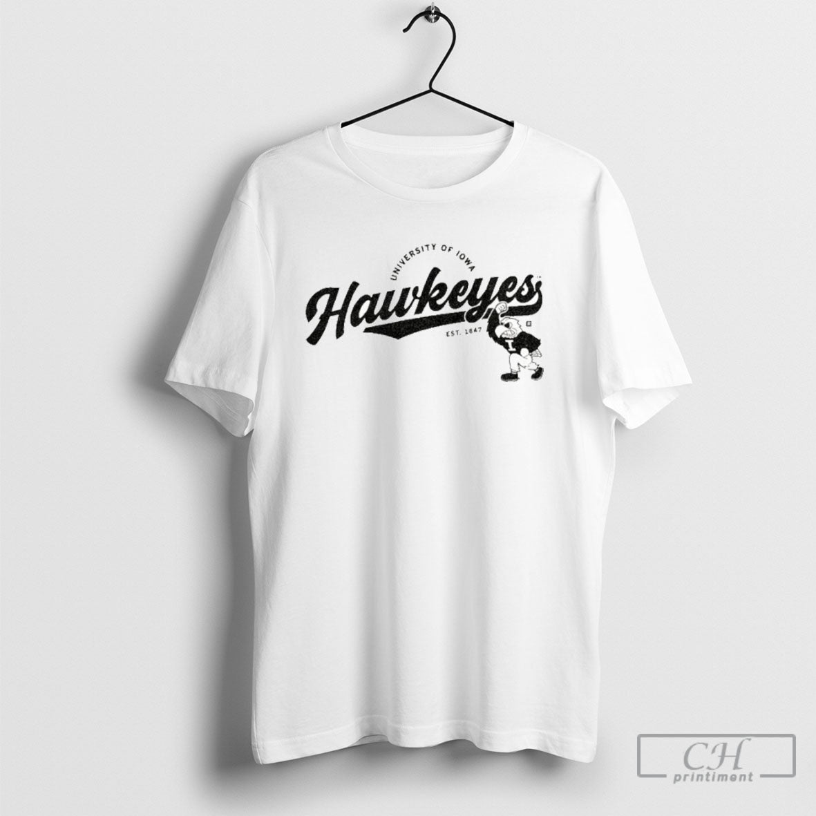 University Of Iowa Hawkeye Script Logo Heavyweight - Adult & Kids T-Shirts, Sweatshirts & Hoodies apparel design preview 1
