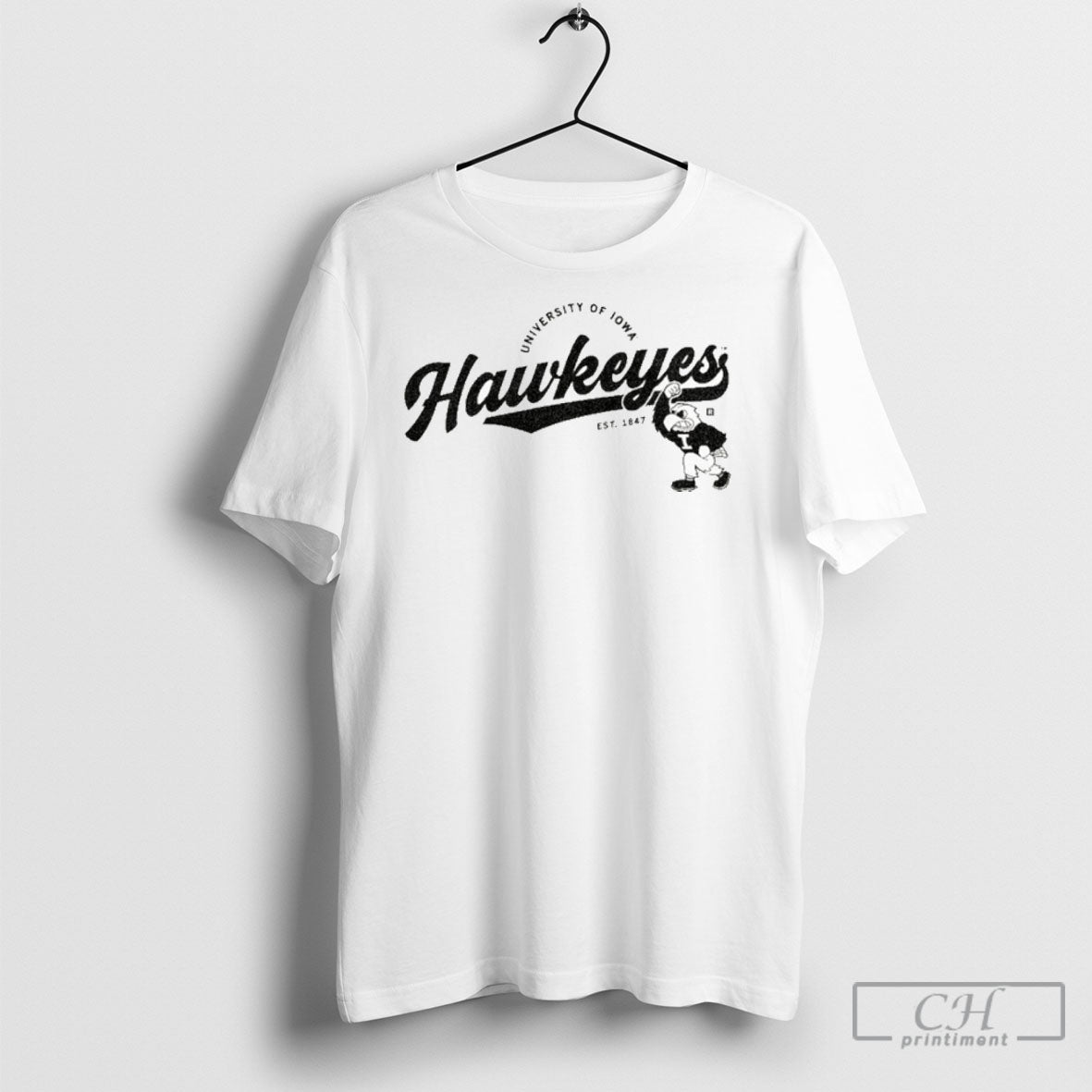 University Of Iowa Hawkeyes Script Logo - Adult & Kids T-Shirts, Sweatshirts & Hoodies apparel design preview 1