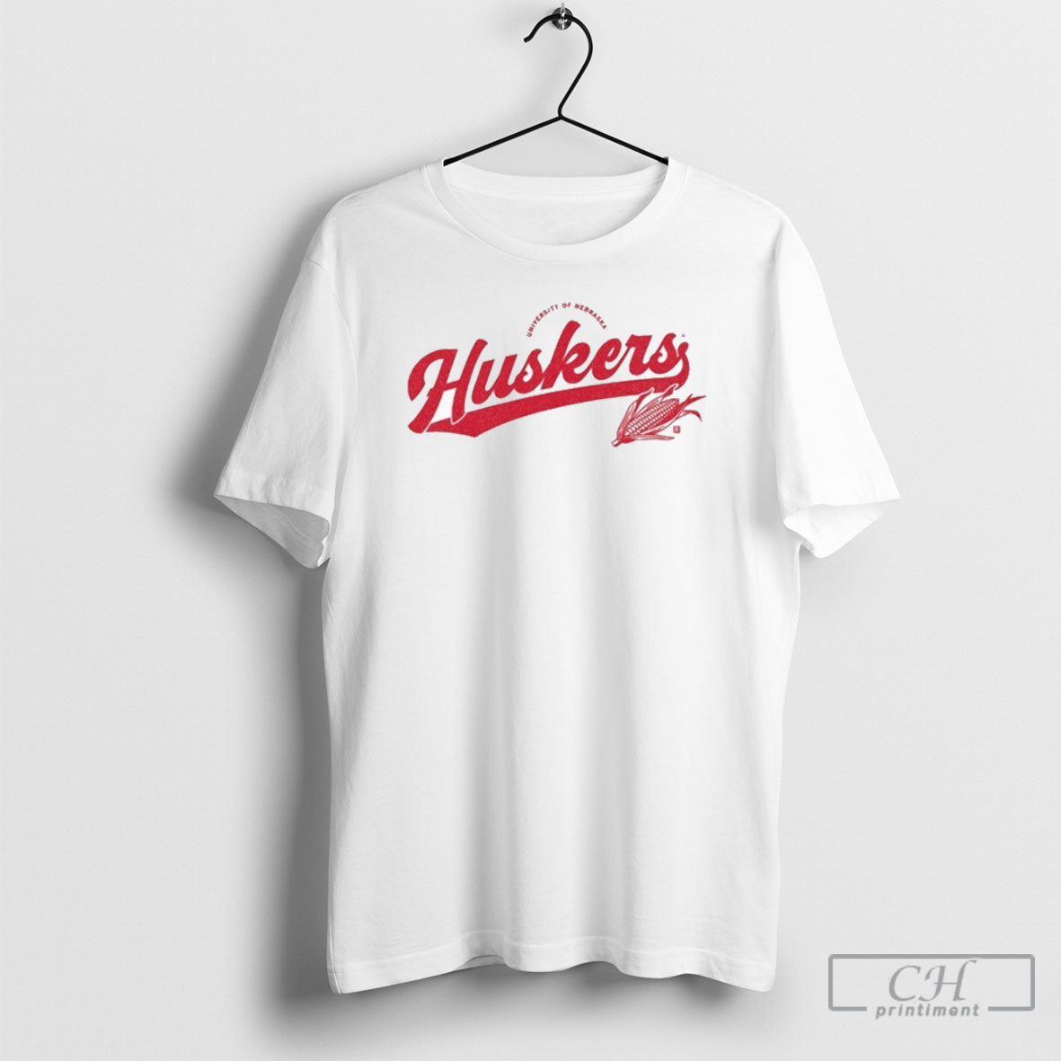 University Of Nebraska Huskers Script Logo - Adult & Kids T-Shirts, Sweatshirts & Hoodies apparel design preview 1