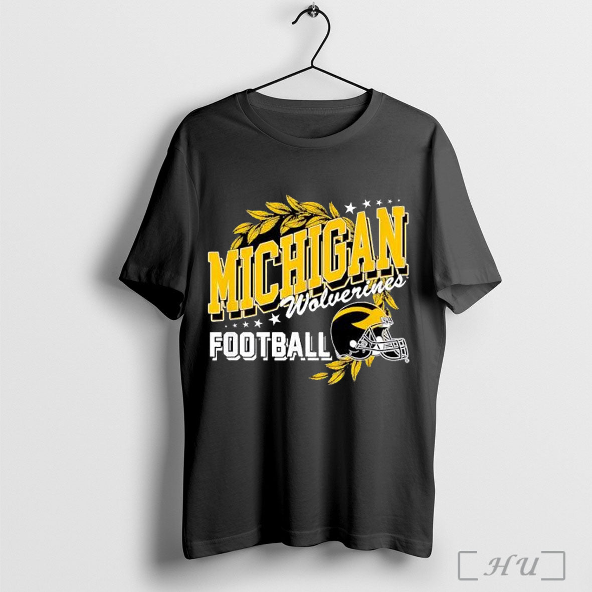 University Of Michigan Wolverines U M Football - Adult & Kids T-Shirts, Sweatshirts & Hoodies apparel design preview 1