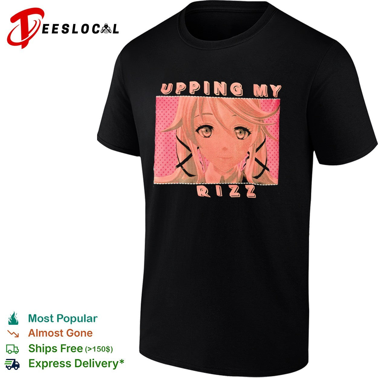 Upping My Rizz Yuno Gasai Future Diary Anime - Adult & Kids T-Shirts, Sweatshirts & Hoodies apparel design preview 1