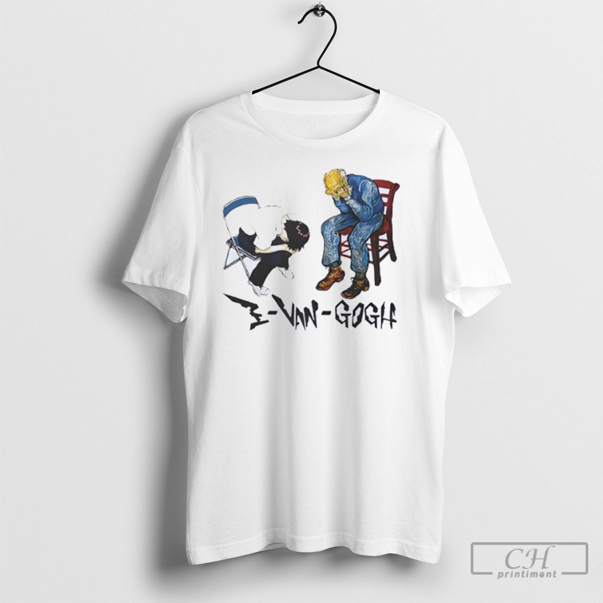 Van Gogh And Ikari Shinji Evangogh - Adult & Kids T-Shirts, Sweatshirts & Hoodies apparel design preview 1