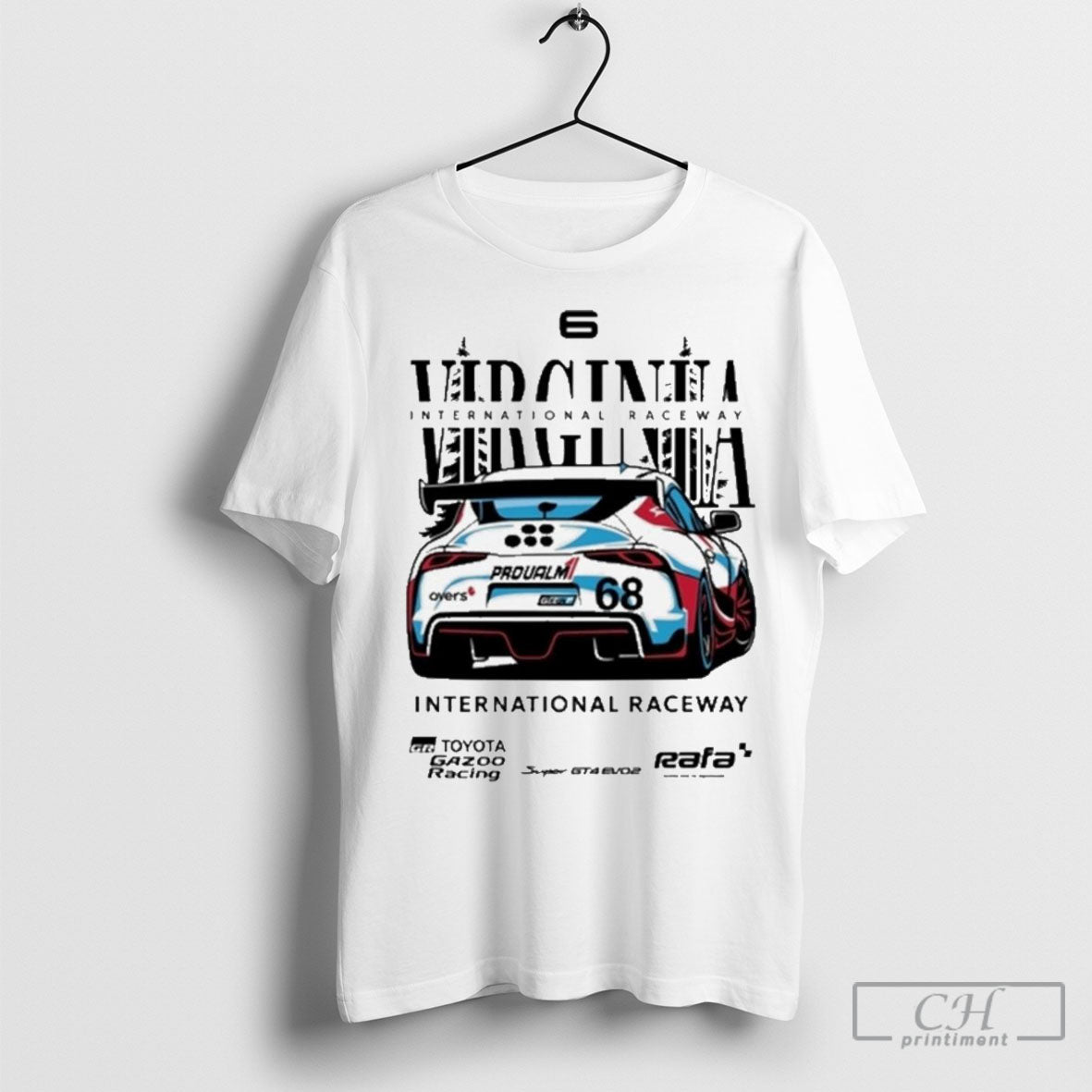 Virginia International Raceway Supra Gt4 Evo2 Racing - Adult & Kids T-Shirts, Sweatshirts & Hoodies apparel design preview 1