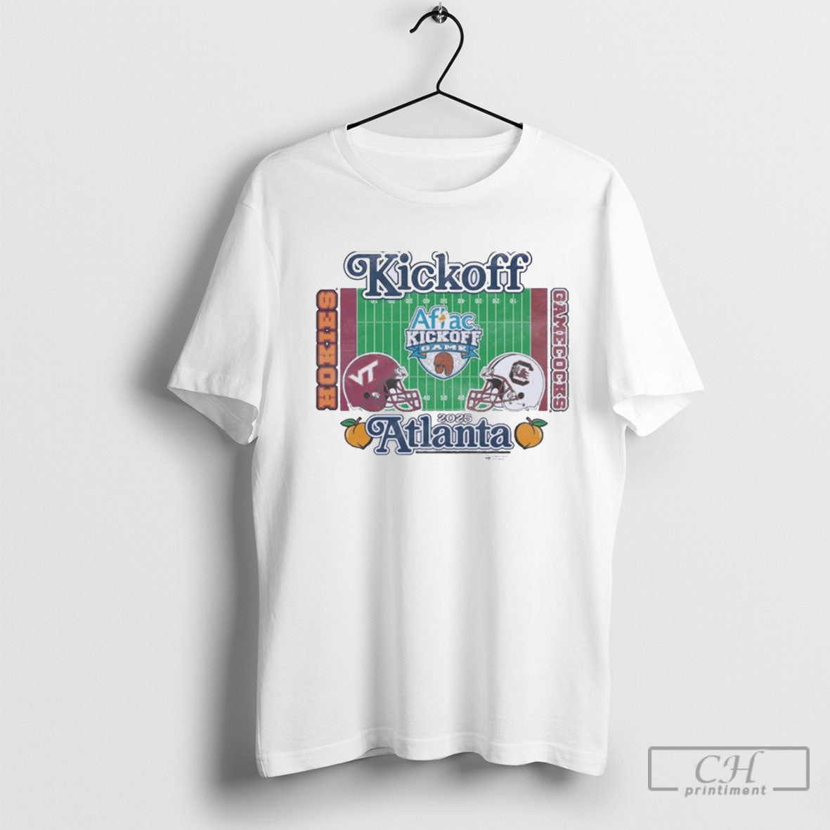 Virginia Tech Vs South Carolina Aflac Kickoff 2025 - Adult & Kids T-Shirts, Sweatshirts & Hoodies apparel design preview 1