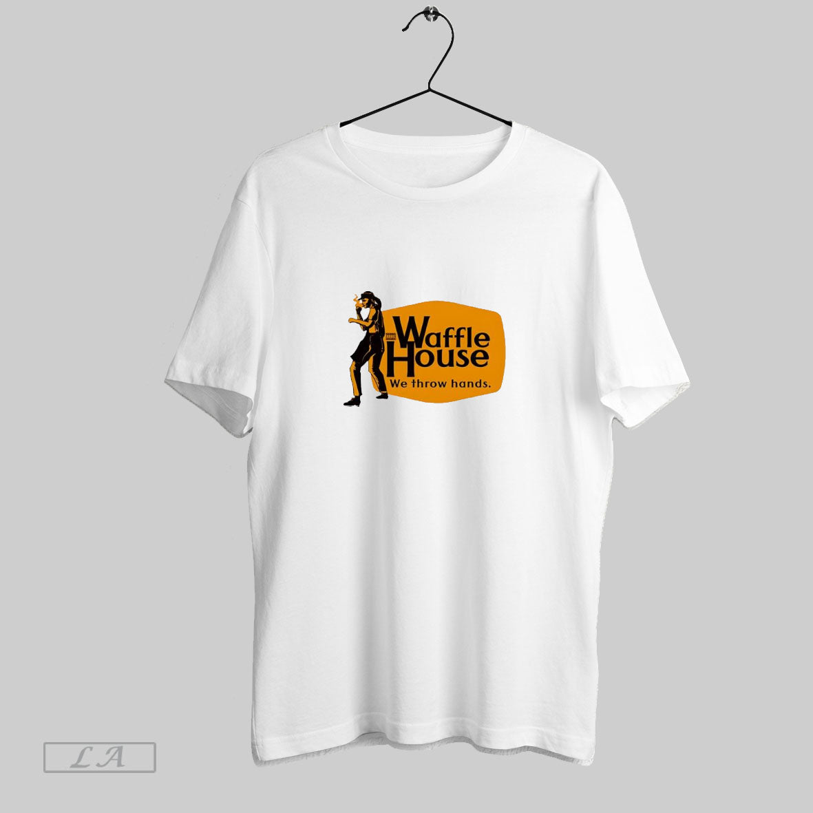 Waffle House We Throw Hands Logo - Adult & Kids T-Shirts, Sweatshirts & Hoodies apparel design preview 1