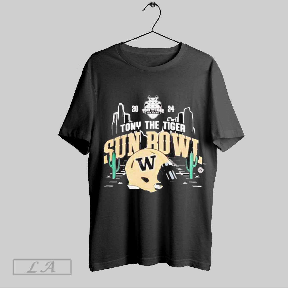 Washington Huskies 2024 Sun Bowl Helmet - Adult & Kids T-Shirts, Sweatshirts & Hoodies apparel design preview 1