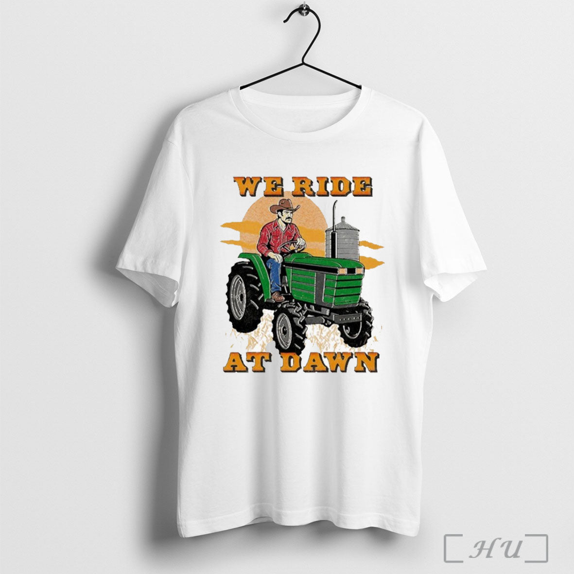 We Ride At Dawn Tractor - Adult & Kids T-Shirts, Sweatshirts & Hoodies apparel design preview 1