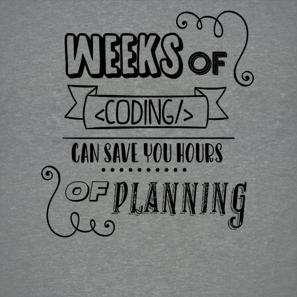 Weeks Of Coding Dark - Adult & Kids T-Shirts, Sweatshirts & Hoodies apparel design preview 1