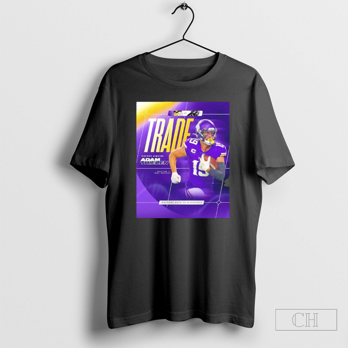Welcome Back To Minnesota Vikings Adam Thielen Trade - Adult & Kids T-Shirts, Sweatshirts & Hoodies apparel design preview 1