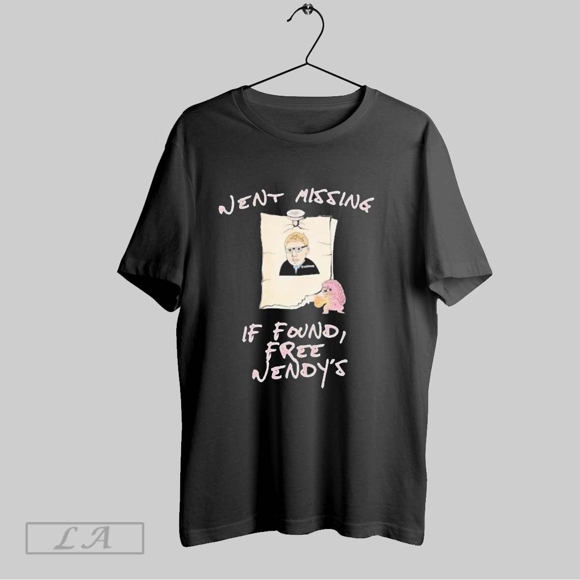 Went Missing If Found Free Wendys - Adult & Kids T-Shirts, Sweatshirts & Hoodies apparel design preview 1