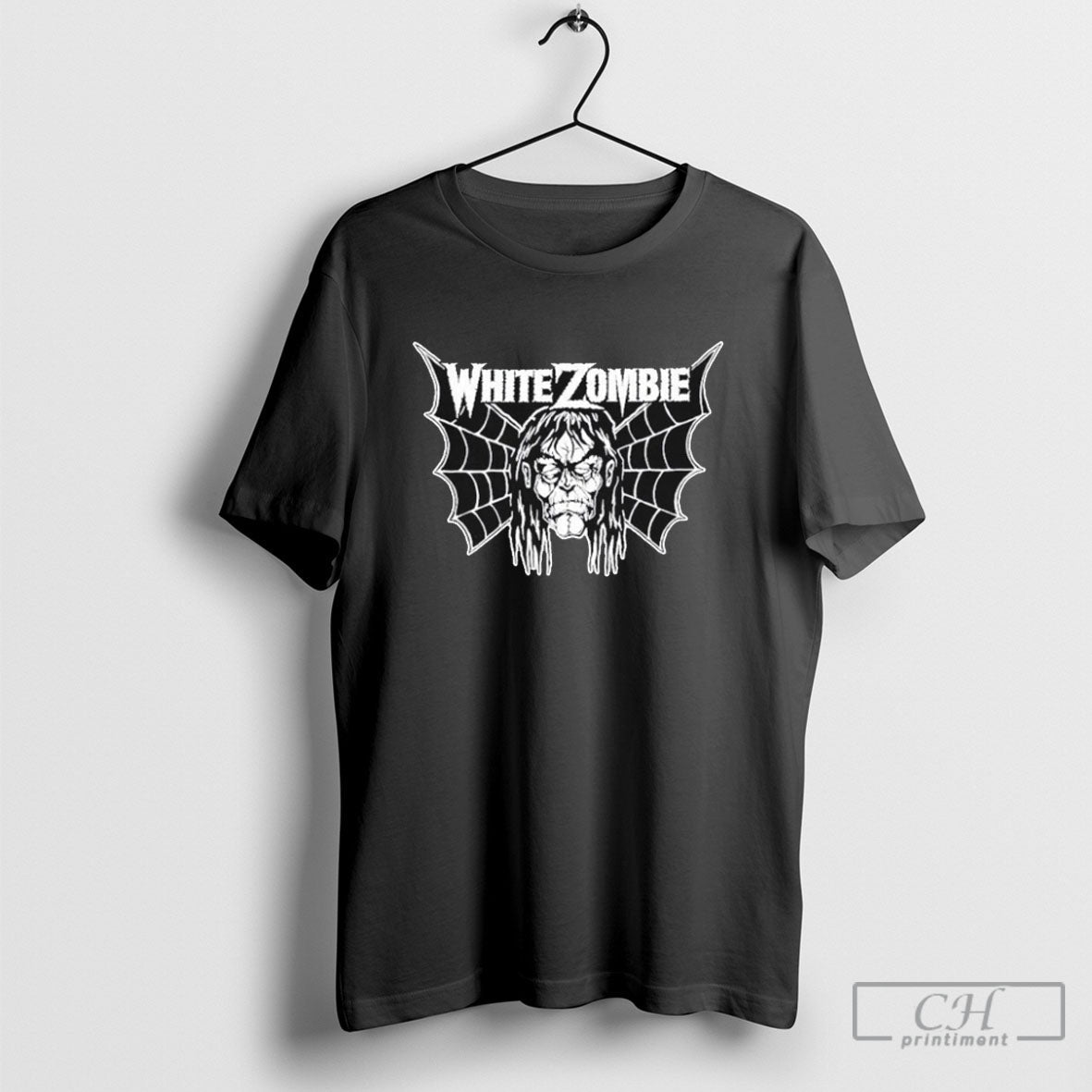 White Zombie Bat Face Logo - Adult & Kids T-Shirts, Sweatshirts & Hoodies apparel design preview 1