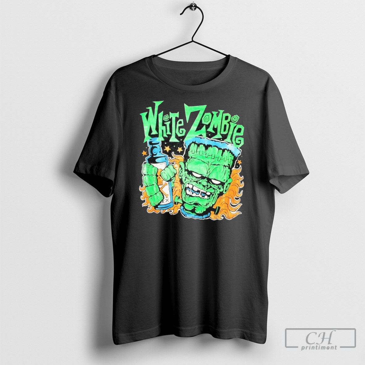 White Zombie Frank N Booze - Adult & Kids T-Shirts, Sweatshirts & Hoodies apparel design preview 1