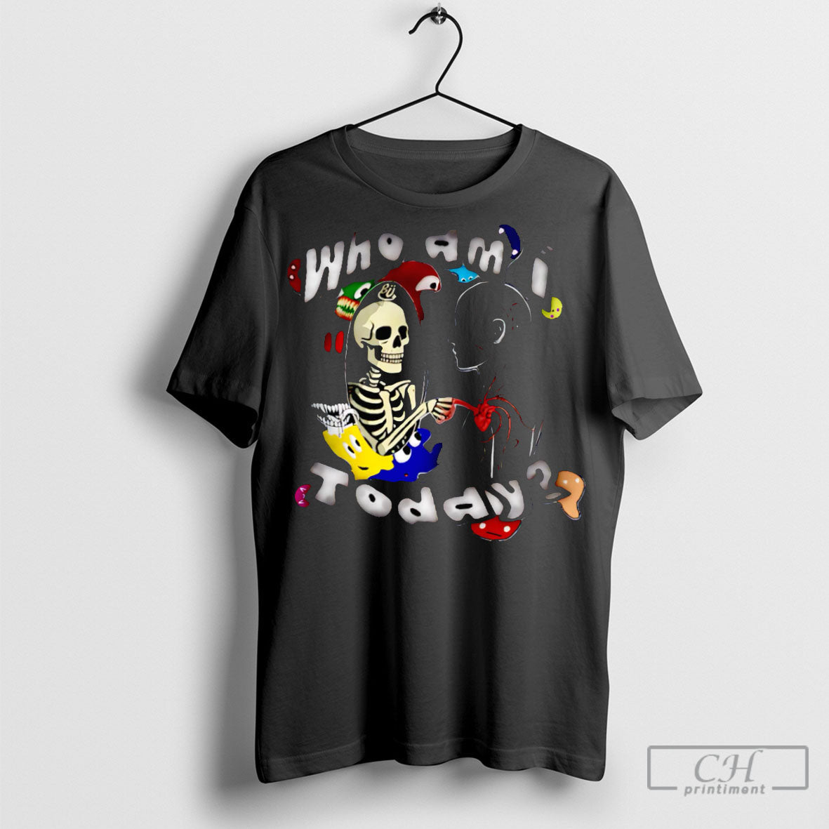 Who Am I Today Skeleton Sweater - Adult & Kids T-Shirts, Sweatshirts & Hoodies apparel design preview 1