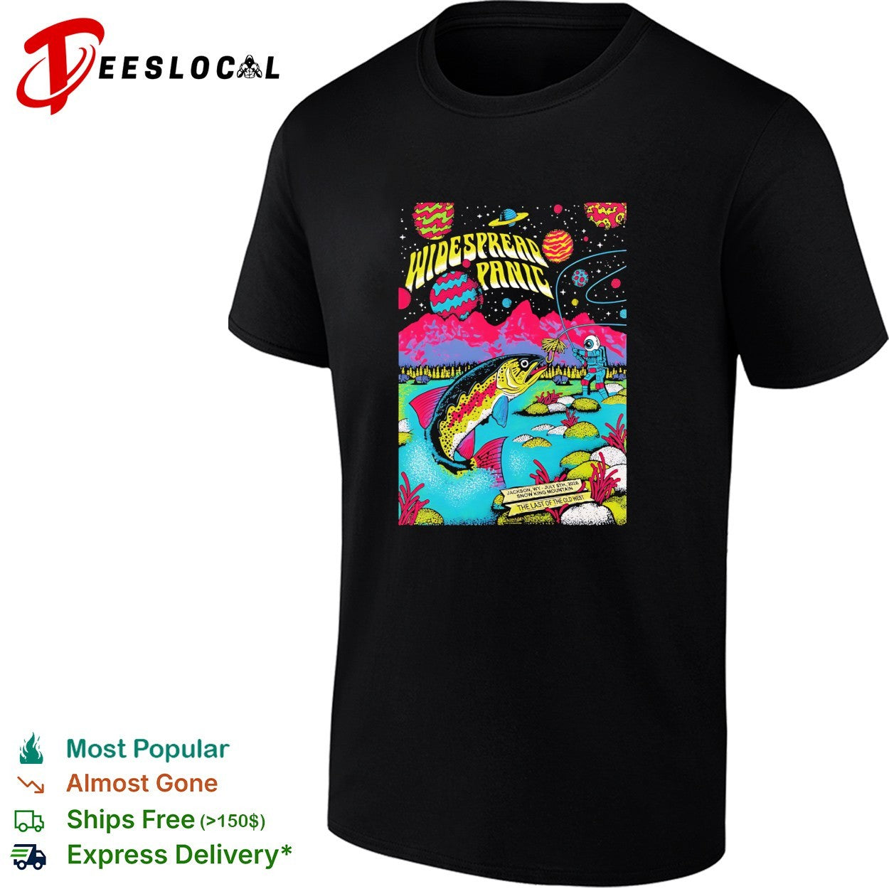 Widespread Wyoming Snow King Mountain On July 5 2026 - Adult & Kids T-Shirts, Sweatshirts & Hoodies apparel design preview 1