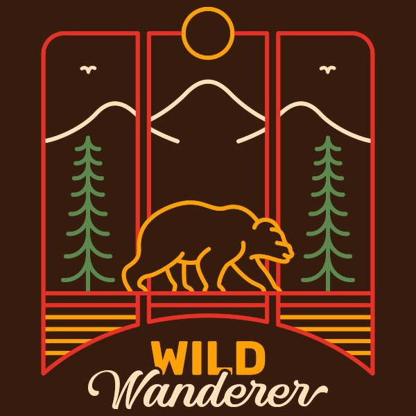 Wild Wanderer - Adult & Kids T-Shirts, Sweatshirts & Hoodies apparel design preview 1