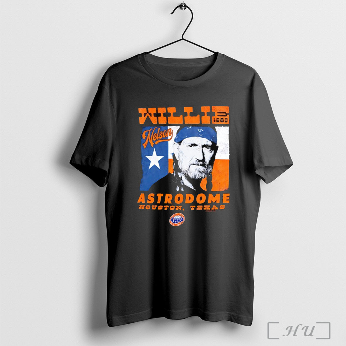 Willie Nelson Astrodome Houston Texas - Adult & Kids T-Shirts, Sweatshirts & Hoodies apparel design preview 1